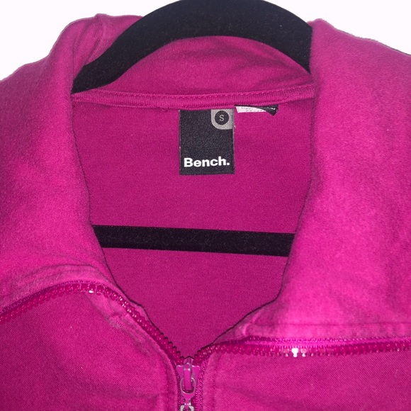 Raspberry/Wine BENCH Zip Up Sweater - Picture 3 of 3